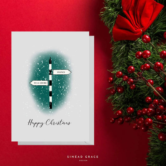 With Love From Personalised Christmas Card