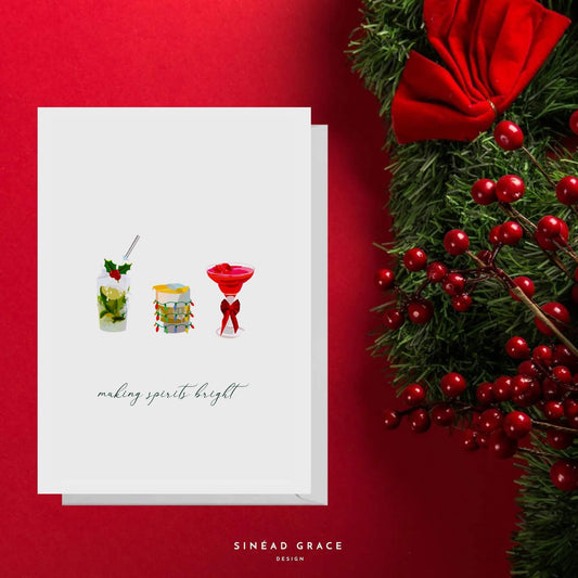 Making Spirits Bright Christmas Card