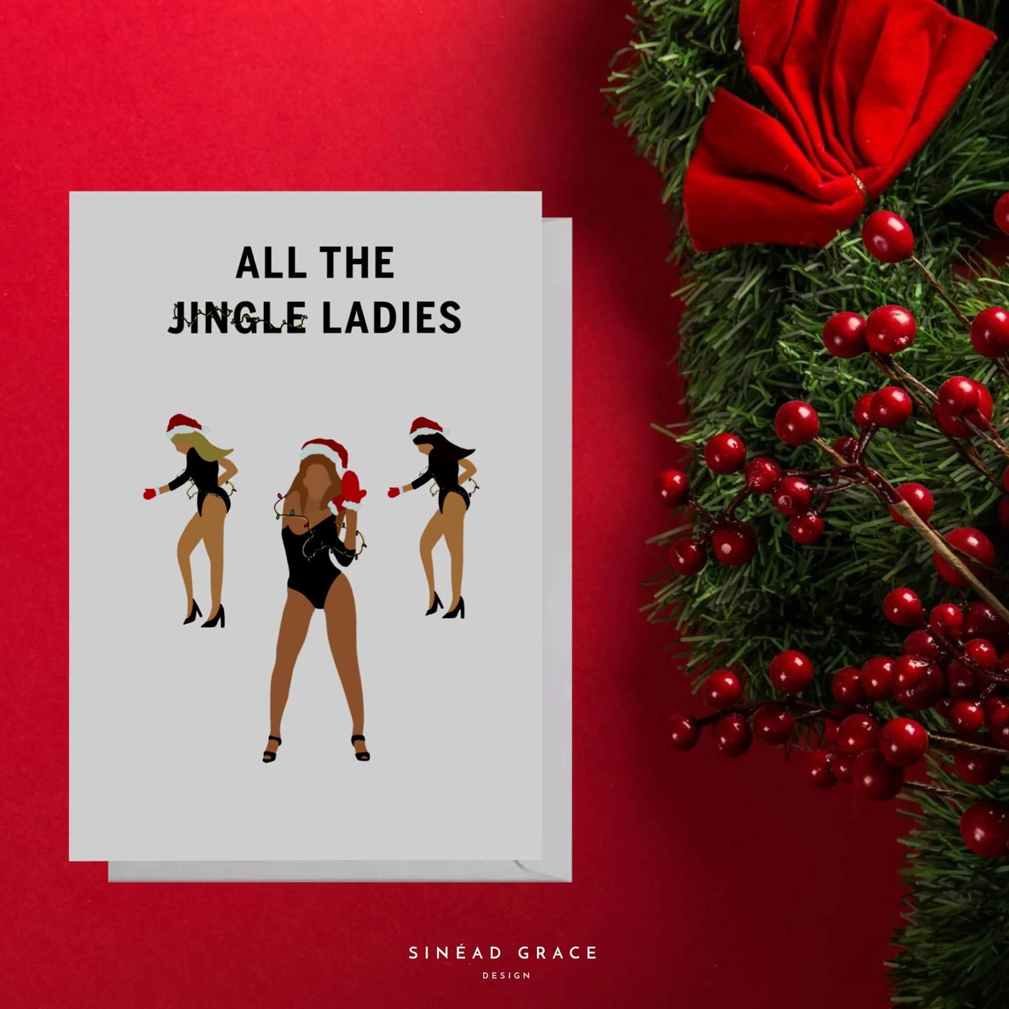 All The Jingle Ladies Christmas Card